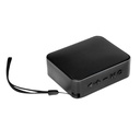 Kompakt bluetooth højttaler med FM radio, Sort