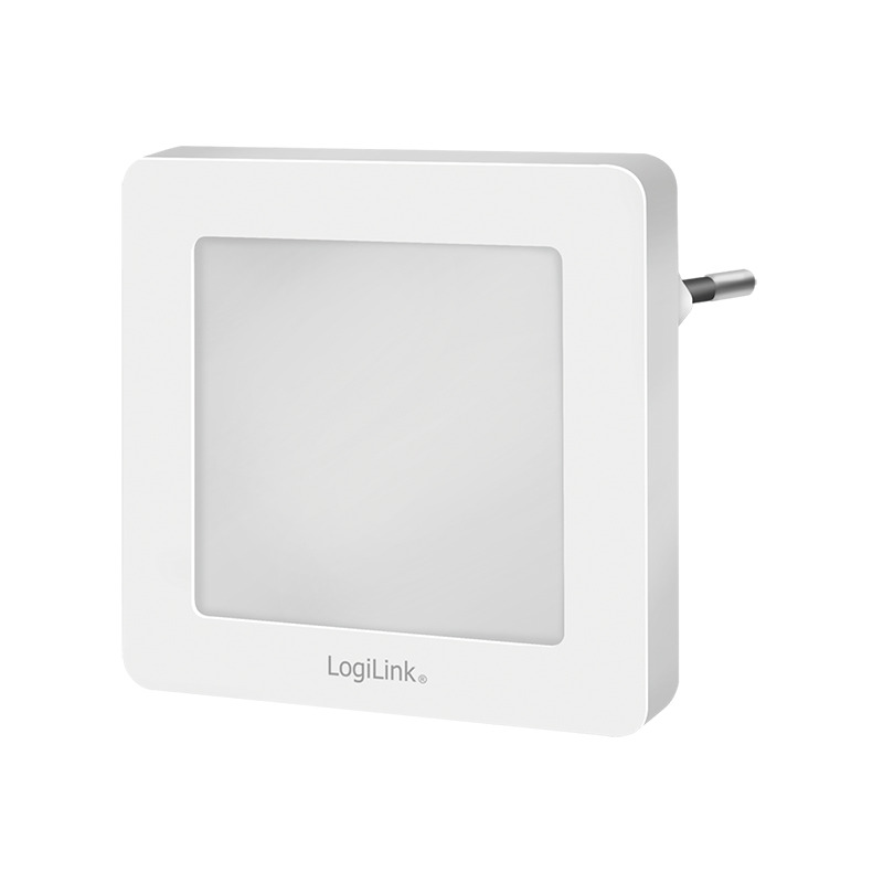LED natlampe m. skumringssensor, 2700K, firkantet
