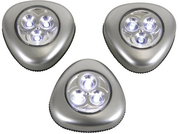 Selvklæbende LED lamper - 3 stk.