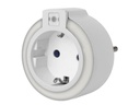LED natlampe med 1 x 230VAC udtag