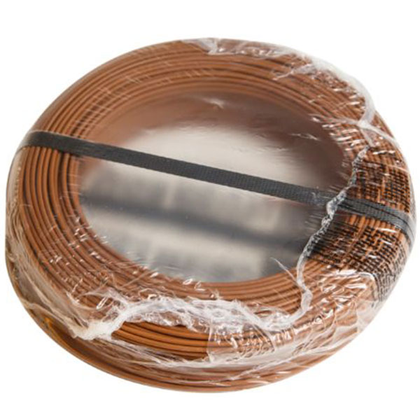 Inst. ledning PVL Blyfri 1x1,5mm brun - 100 meter