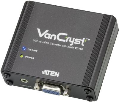 VGA til HDMI konverter m. audio