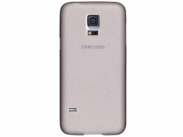 Bag cover til Samsung Galaxy S5 mini - Grå