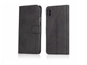 Læder flipcover m. kortholder - Til iPhone XR, Sort
