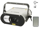 3 farve lasereffekt, 100mW, 9 DMX kanaler