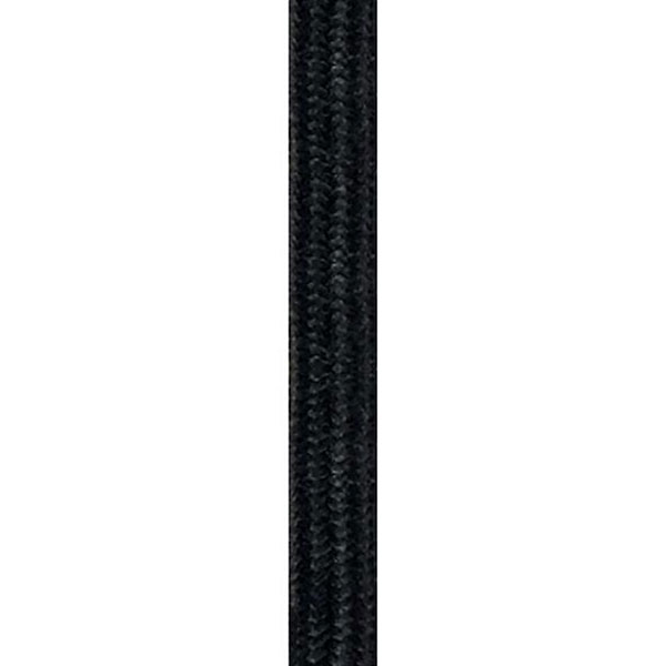 Stofledning 2x0,75mm² sort - pr. meter