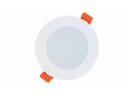 LED downlight, hvid - 12V 3W, Varm hvid (Ø70mm)
