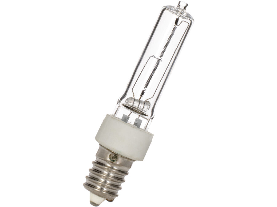 JD halogenpære - 240V / 100W klar, E14 sokkel (Ø19x78mm)