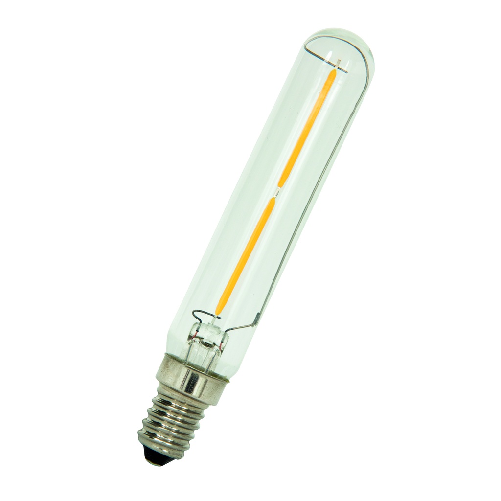 T20 LED filament pære - 240V 1,5W klar, E14 sokkel (2700K)