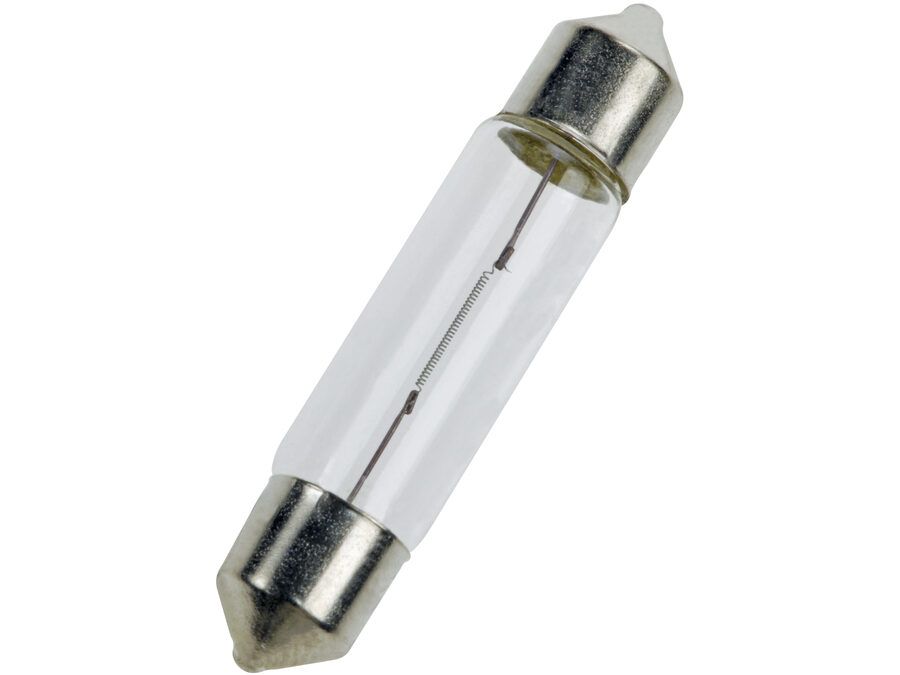 Pinollampe - 6V / 500mA / 3W S7 sokkel (Ø8x36mm)
