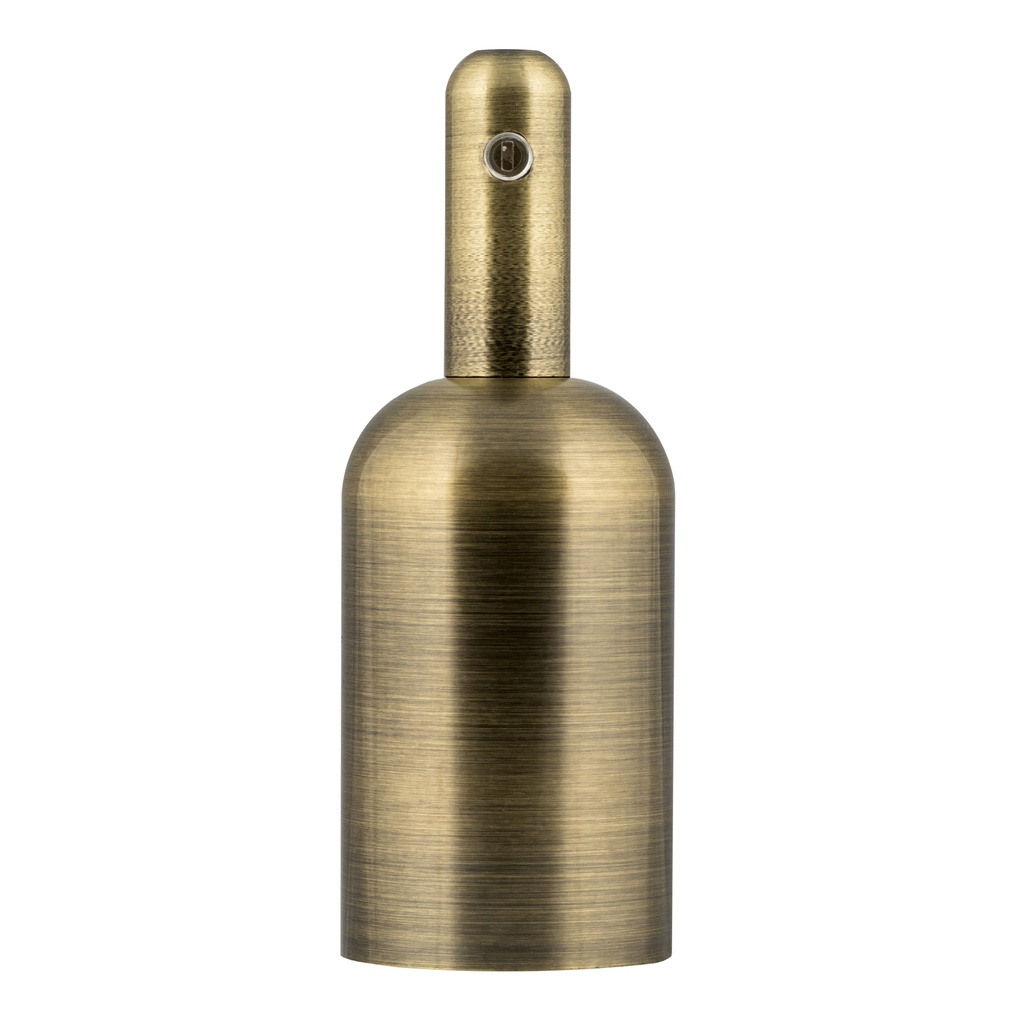 Antik E27 pærefatning - Flaske-form, Bronze