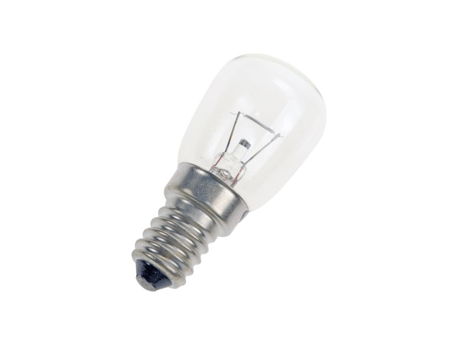 T25 glødepære - 12V 25W, E14 sokkel (Ø25x67mm)