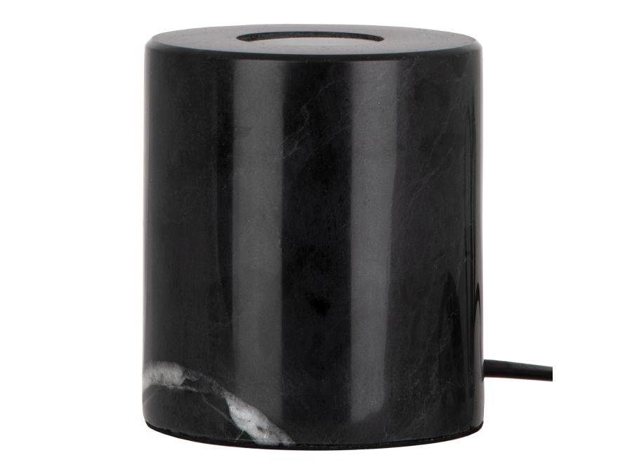 Bordlampe - 240V / 60W E27, Marmor, Sort (1,8m)