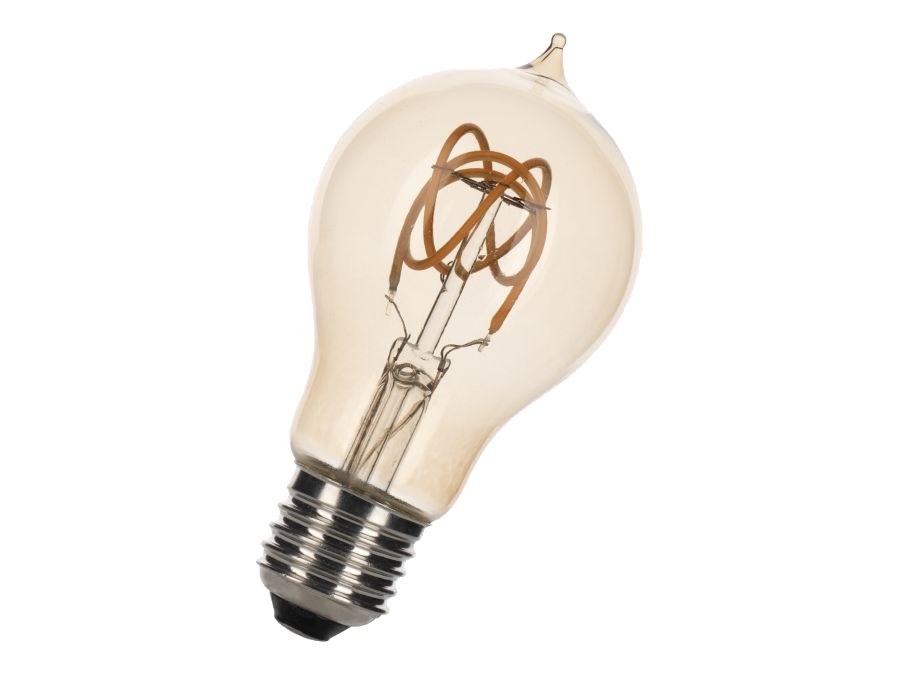 A60 SpiraLED Nostalgic - 240V/4W dæmpbar, E27 (2200K), Gold