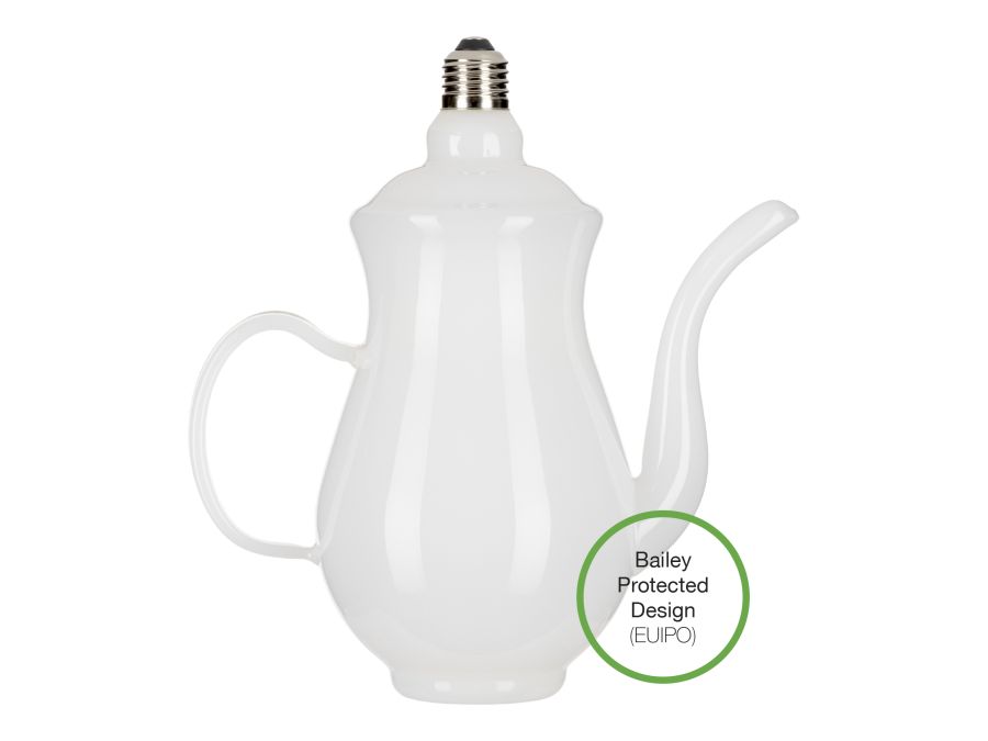 LED Tekande Chai, Mælkehvid, E27, 4W, 2200K, 220lm, Dæmpbar