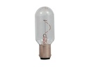 Lanternepære - 220V / 25W, Ba15d sokkel, Klar (Ø26x70mm)