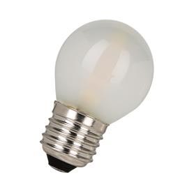 G45 Filament LED kronepære - 240V 2W opal, E27 sok., (2700K)