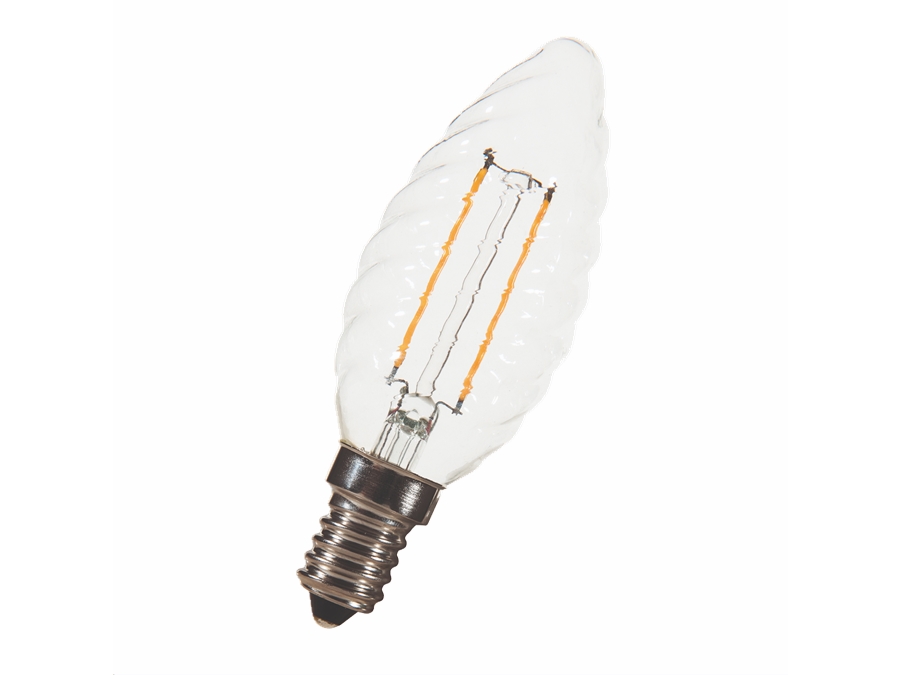 C35 Filament LED krystalkerte, 240V 2W, E14 sok. (2200K)