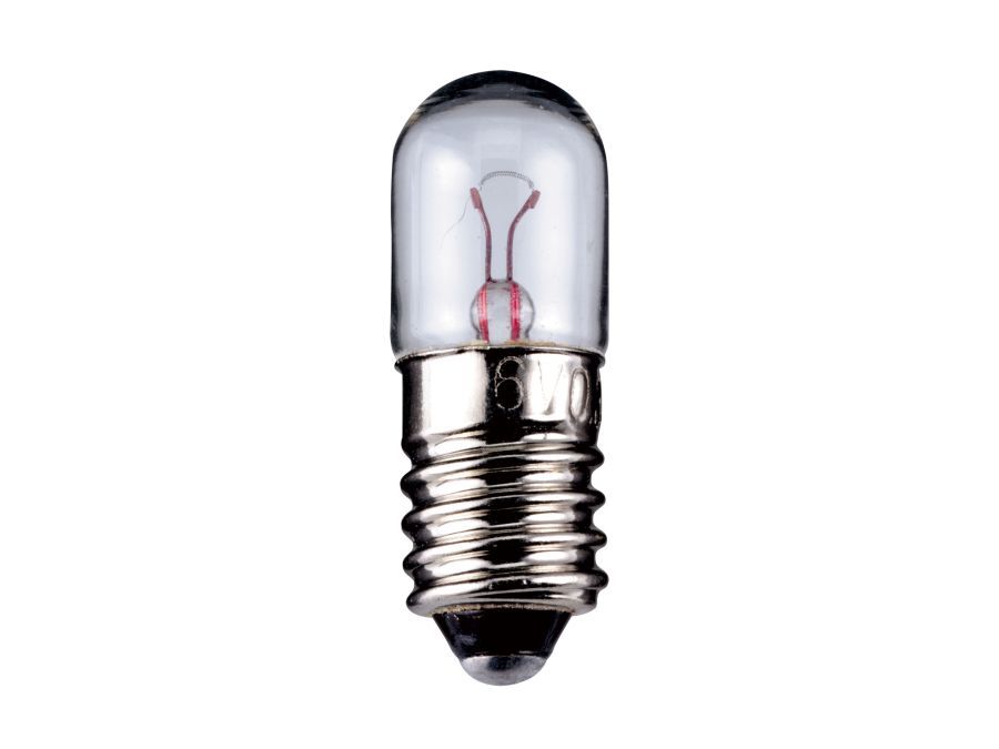 Dværglampe - 7V / 300mA / 2W Tube, E10 sokkel