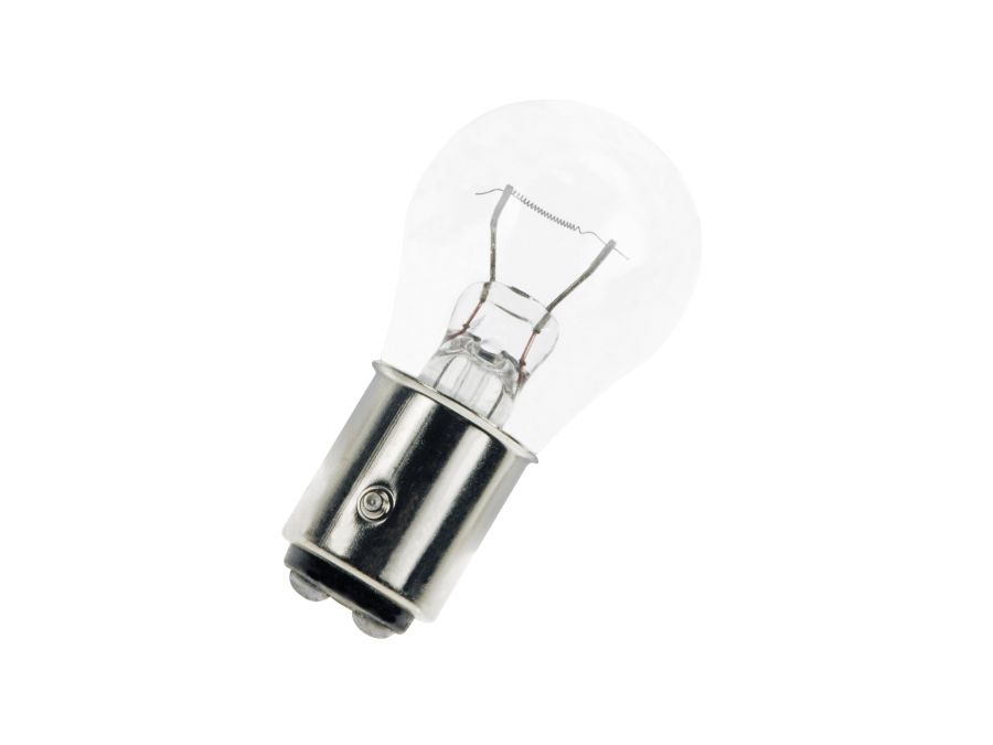 Dværglampe - 48V / 25W Globe, Bay15d sokkel (Ø25x50mm)