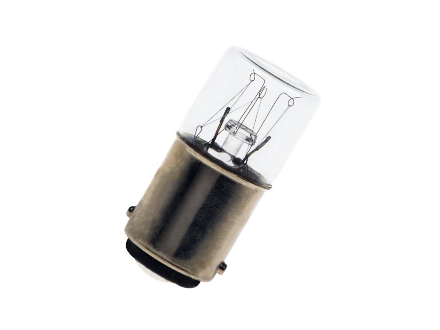Dværglampe - 160V / 31mA / 5W, Ba15d sokkel (Ø16x35mm)