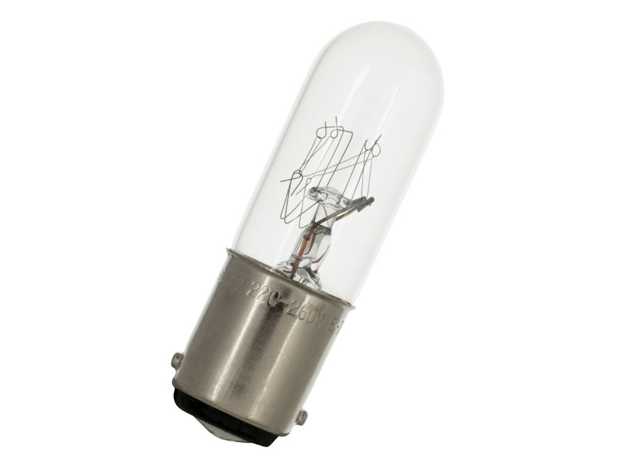 Dværglampe - 24-30V / 400mA / 6-10W, Ba15d sokkel (Ø16x54mm)