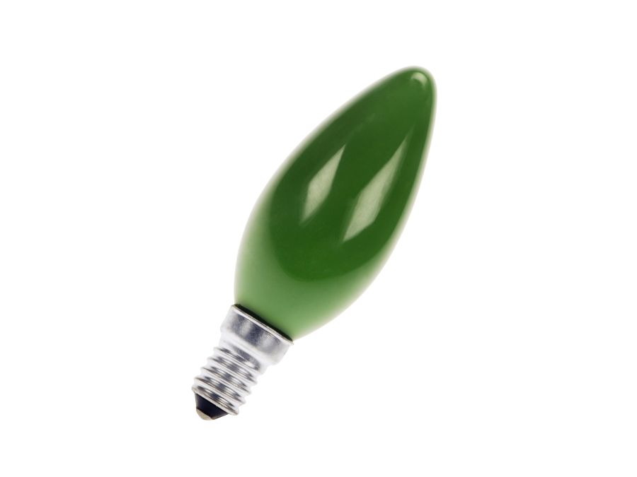 Kertepære - 240V / 40W, E14 sokkel (Ø35mm) Grøn