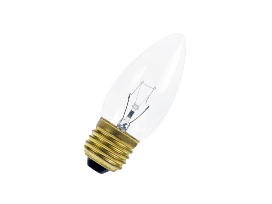 C35 Kertepære - 130V / 60W klar, E27 sokkel