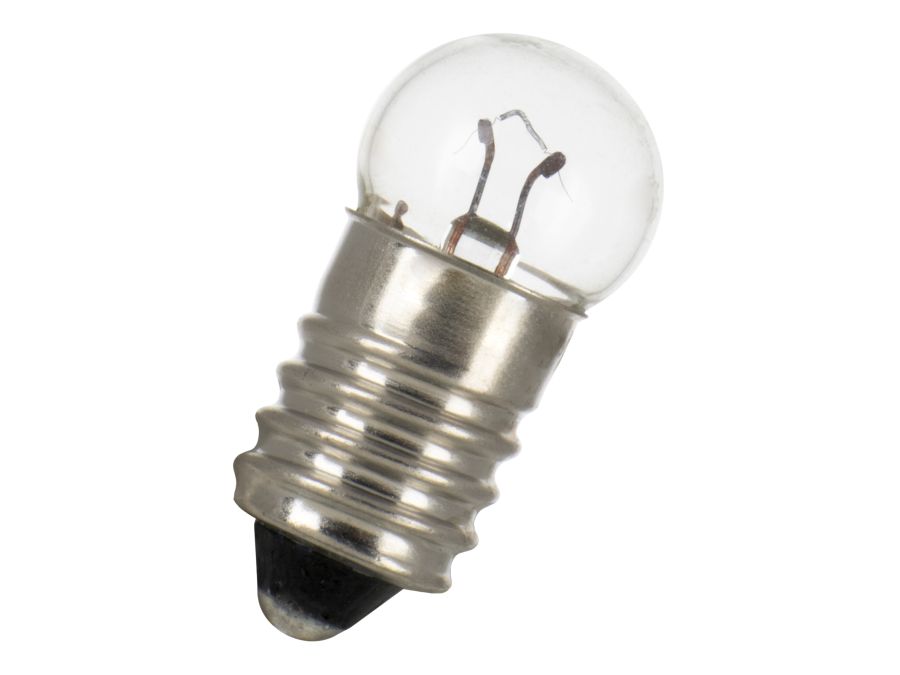 Dværglampe - 6V / 500mA / 3W, E10 sokkel (Ø11x24mm)
