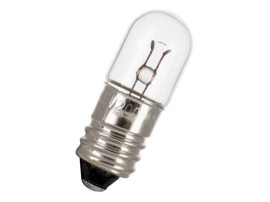 Dværglampe - 7V / 320mA / 2,24W, E10 sokkel (Ø10x28mm)