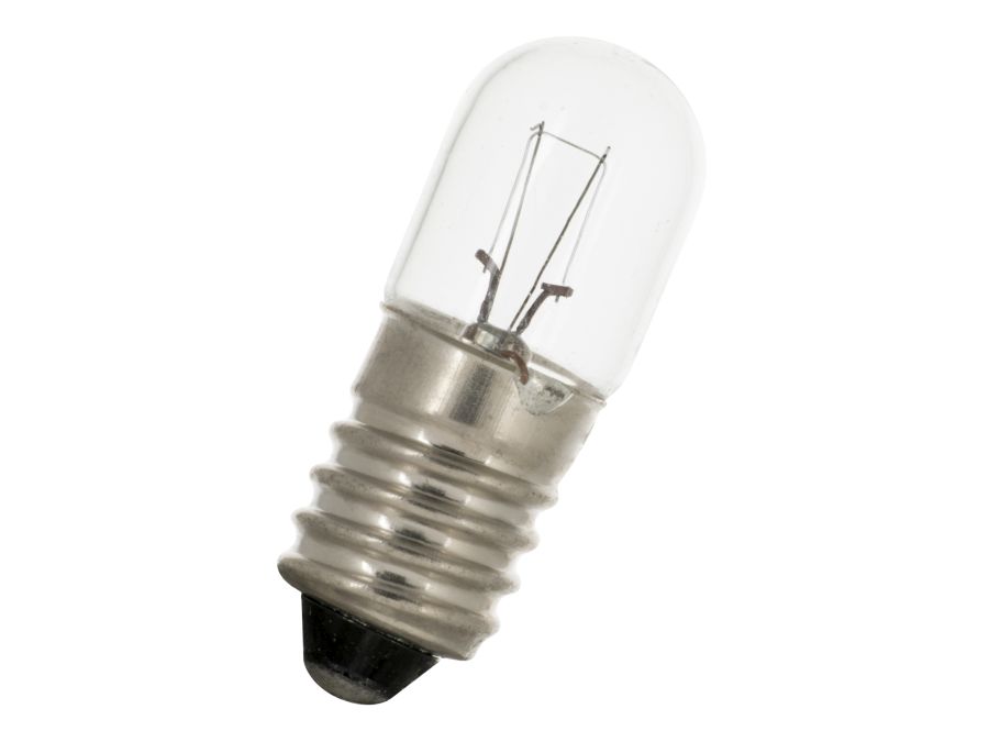 Dværglampe - 24V / 100mA / 2.4W, E10 sokkel (Ø10x28mm)