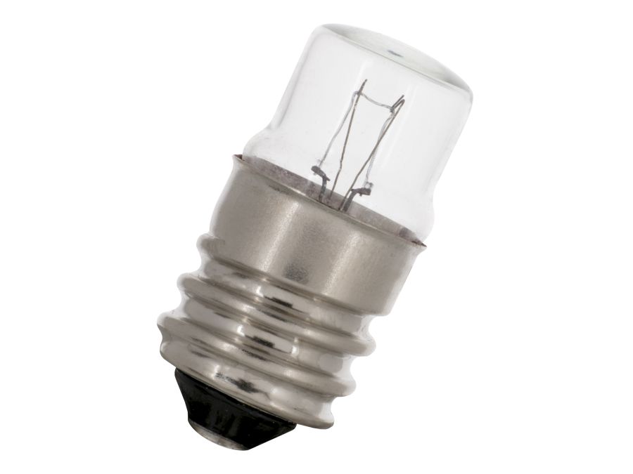 Rørlampe - 24V / 83mA / 2W, E14 sokkel (Ø13x30mm)