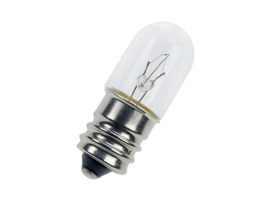 Dværglampe - 6V / 167mA / 1W, E12 sokkel (Ø13x34mm)