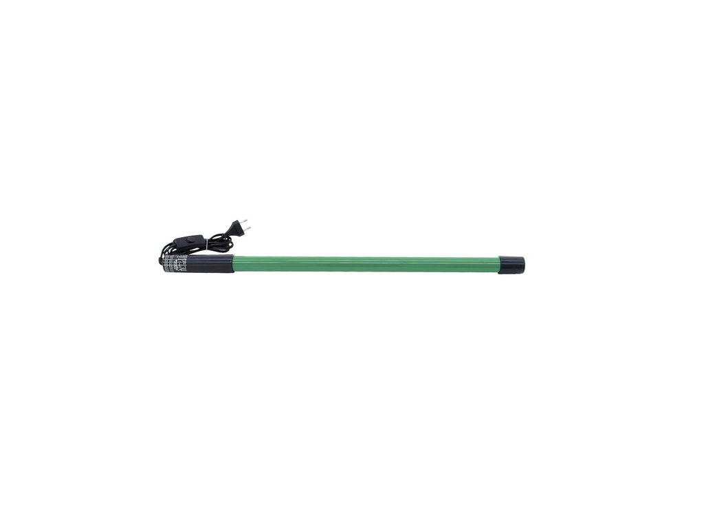 Fluorcerende neonrør - 18W, 725 X Ø35mm GRØN m. netstik