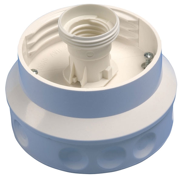 Dåsearmatur E27 - hvid