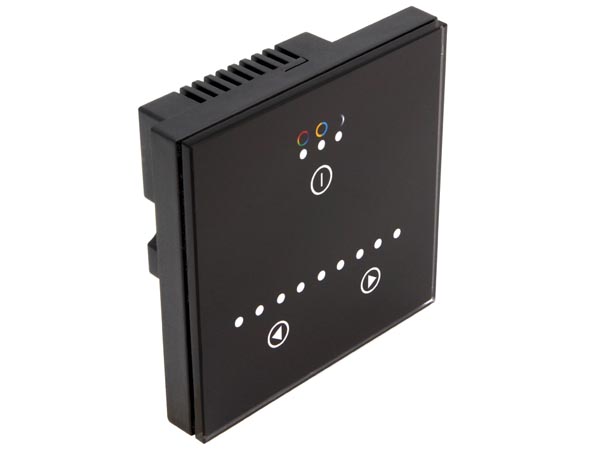 Multifunk. touch RGB LED styring - 3 kanaler, Sort (3 x 4A)