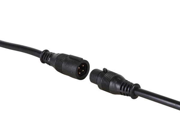 Konnektorkabel f. RGB LED strip - 4P han/hun, 50cm (IP65)