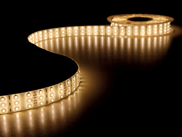 Prof. LED strip (IP20) - 12V, 180 LED/m, 3500K (metervare)