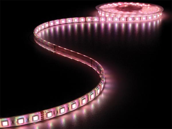 Vandtæt LED strip (IP68) - 24V, 60 RGB LED/m (5 meter)