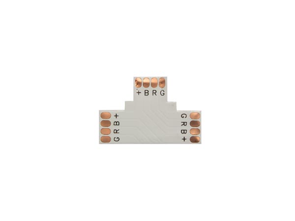 T stykke til RGB LED strips (PCB 10mm)