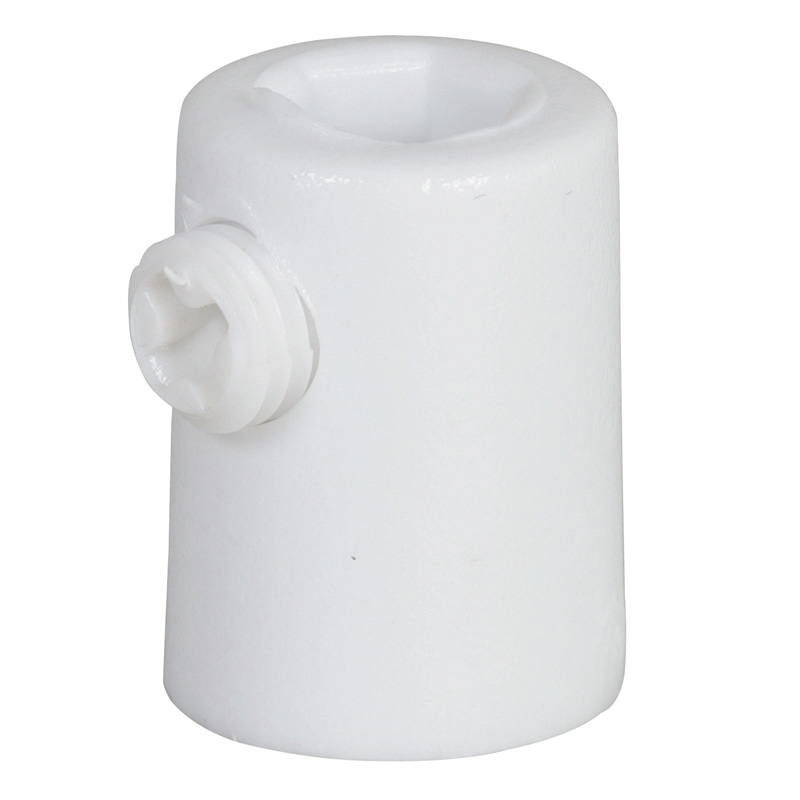 Pinolaflastning m, indvendigt gevind - hvid