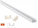 Alu. LED profil - Type A, Hvidlakeret (2,02m)