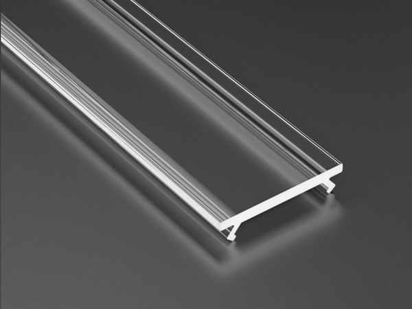 Cover til alu. LED profil, 12mm, Klar, UV best. (1m)