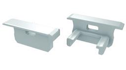 Endestykke til LED profil type B - Hvid m. hul (1 stk.)