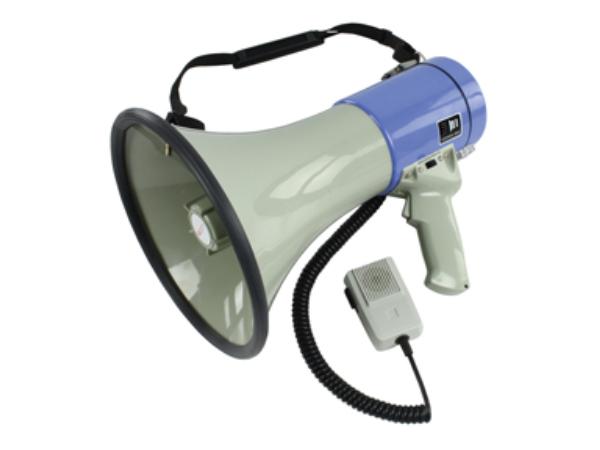 Megafon - Prof. 25W m. håndmikrofon