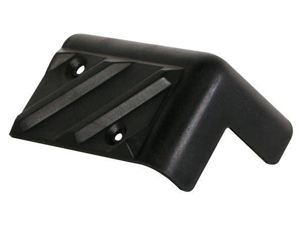 Højttalerkabinet-hjørne - Sort plast, 80x50mm x 90° (8 stk.)