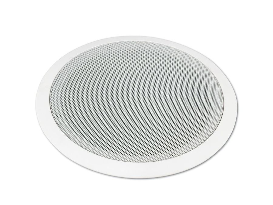 100V lofts-indbygningshøjttaler - 8" Rund 10W, Hvid (Ø235mm)
