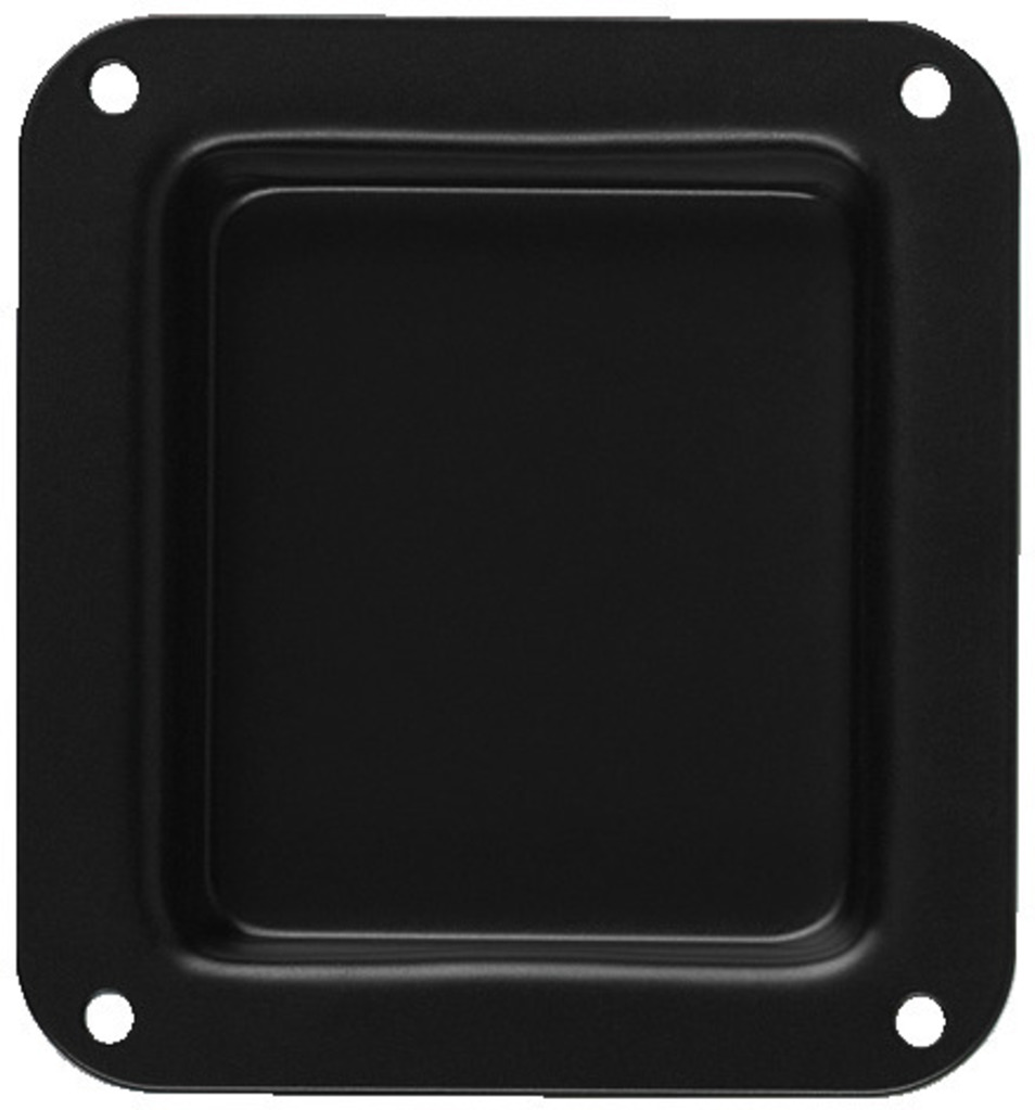 PA terminal u. huller, Sort metal (102,5x110,5mm)