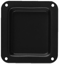 PA terminal u. huller, Sort metal (102,5x110,5mm)