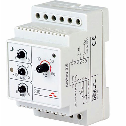 Devireg™ 316 - Din-Skinne -10 - +50ºC